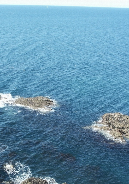 l'ocan vu de la falaise